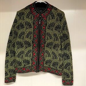 Vintage Nomadic Traders Zip Up Sweater Jacket